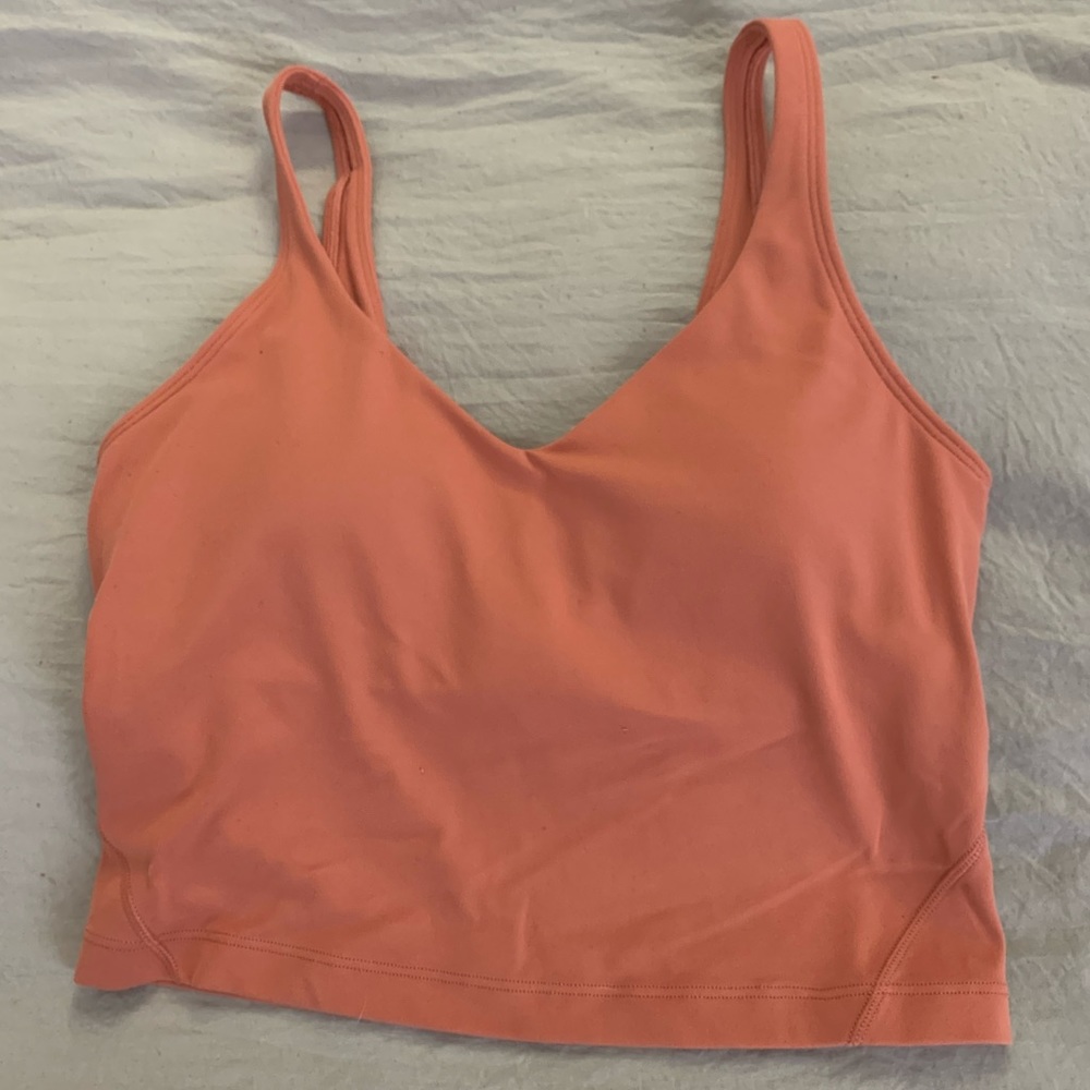 Lululemon align tank, size 4 rustic coral
